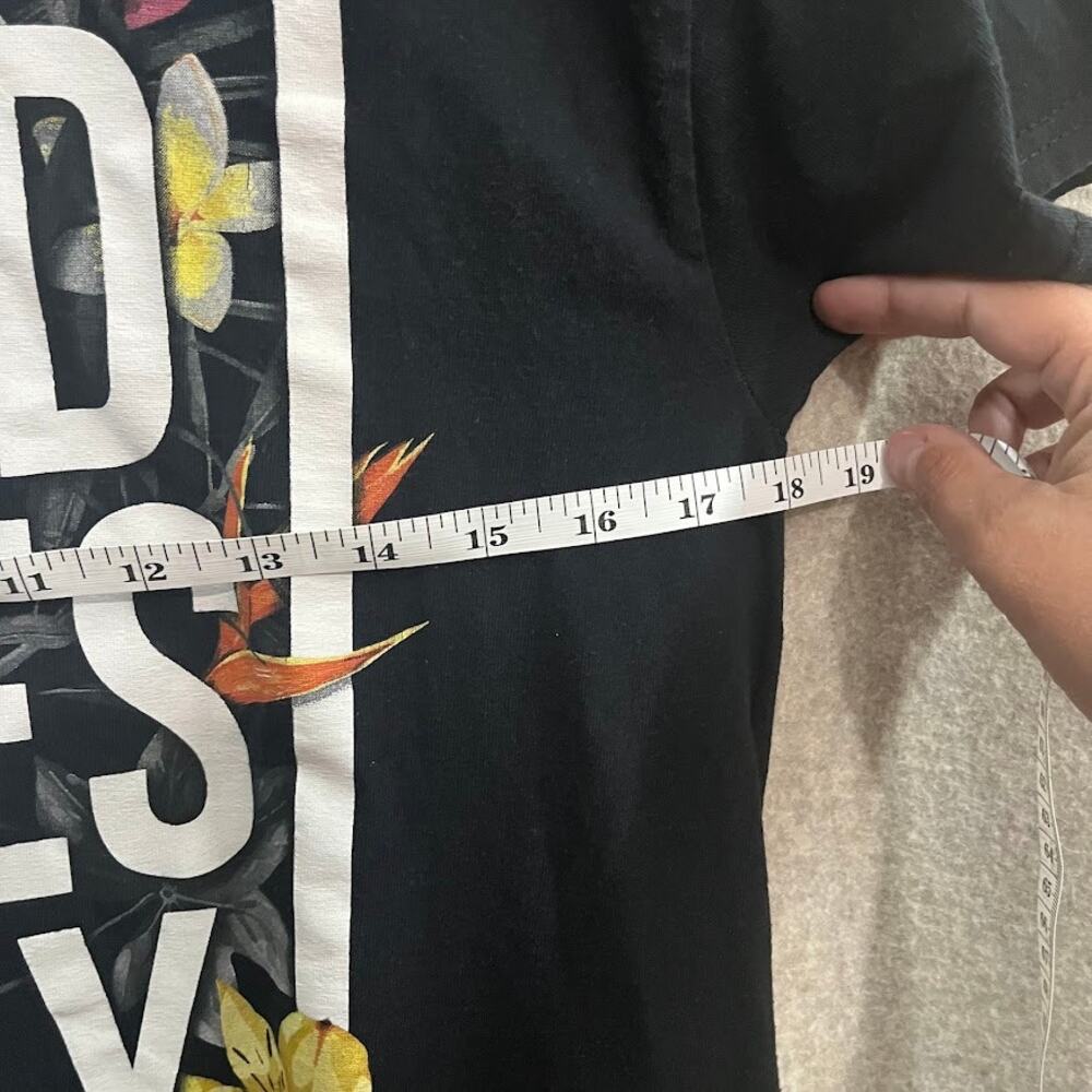 DOM Good Vibes Only Black TShirt Mens Size Medium - Picture 4 of 7